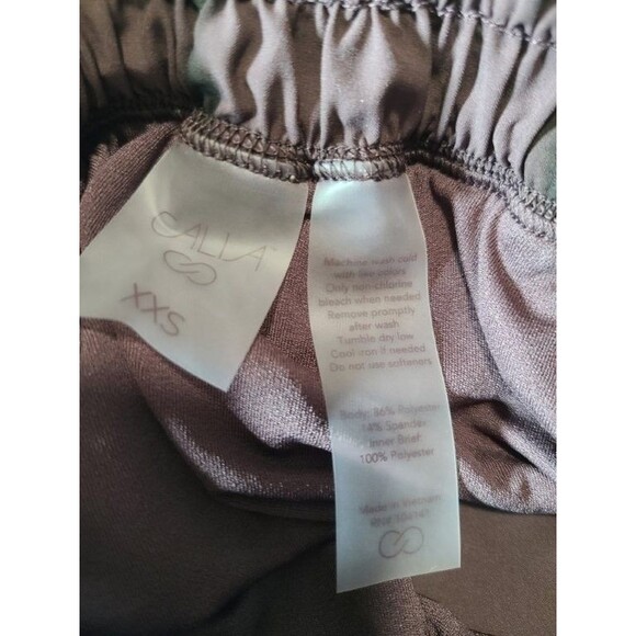 CALIA Step Up Shorts Python Dark Brown XXS High Rise 3" Inseam Athletic NWT - Picture 6 of 6